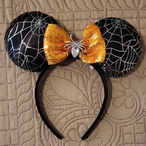 Disney Halloween Spider Web Minnie Ears Headband